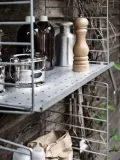 String Furniture Полка металлическая String System 58х30 см, серебристая — фото 3