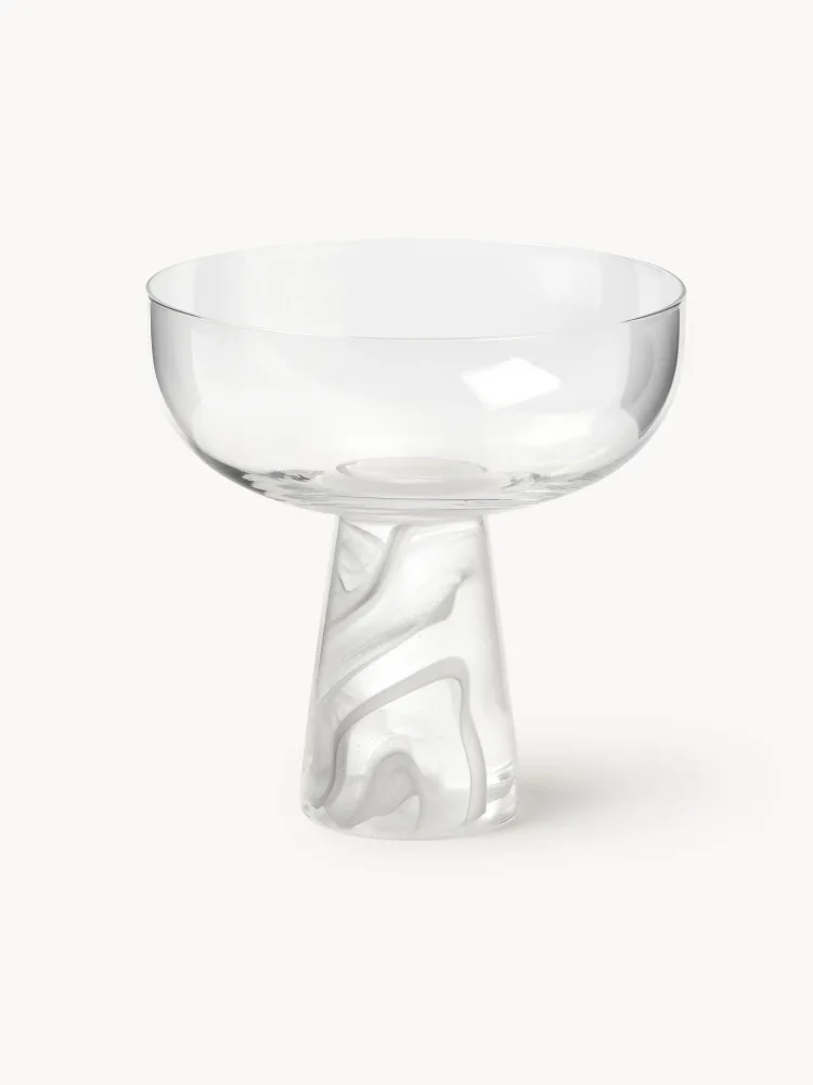 Westwing Collection Набор бокалов для шампанского Nebia, 4 шт, белый