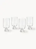 Westwing Collection Набор стаканов Nebia, 4 шт, 380 мл, белый — фото 3