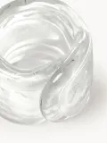 Westwing Collection Кольца для салфеток Nebia, прозрачные с белым — фото 2