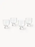 Westwing Collection Набор стаканов Nebia, 4 шт, 300 мл, белый — фото 2