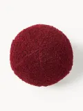 Westwing Collection Подушка декоративная круглая Teddy Dotty, бордовый — фото 7