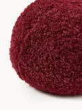 Westwing Collection Подушка декоративная круглая Teddy Dotty, бордовый — фото 8