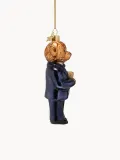 Vondels Ёлочное украшение Bear Blue in Clothes из выдувного стекла — фото 4