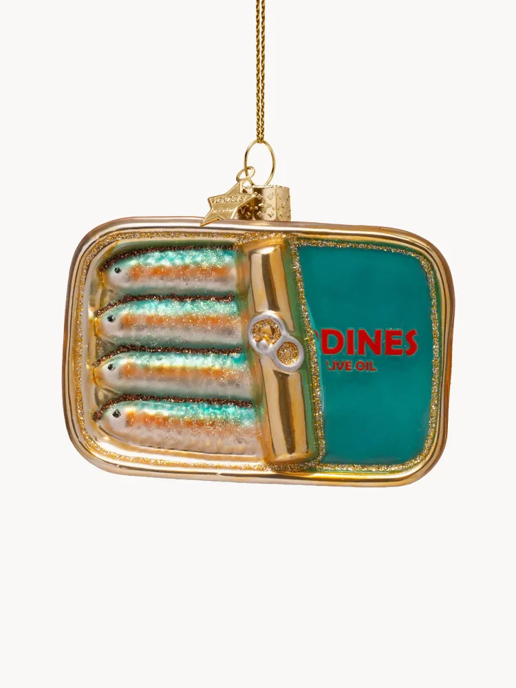 Vondels Ёлочное украшение Blue Sardines из выдувного стекла