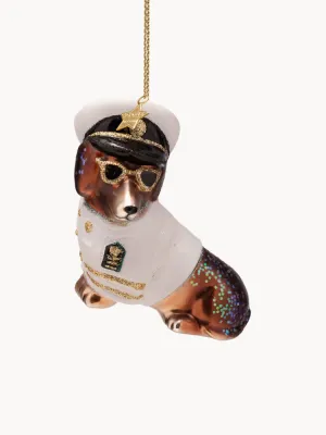 Vondels Ёлочное украшение Captain Dog из выдувного стекла