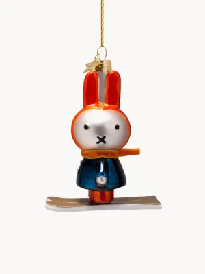 Vondels Ёлочное украшение Nijntje Miffy, 9 х 12 х 6 см, белый, оранжевый, синий и золотистый