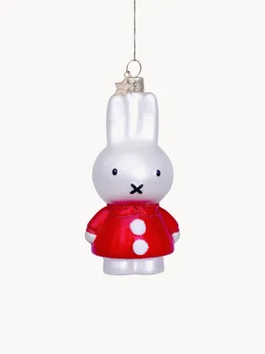 Vondels Ёлочное украшение Nijntje Miffy, 6 х 12 х 5 см, белый и красный