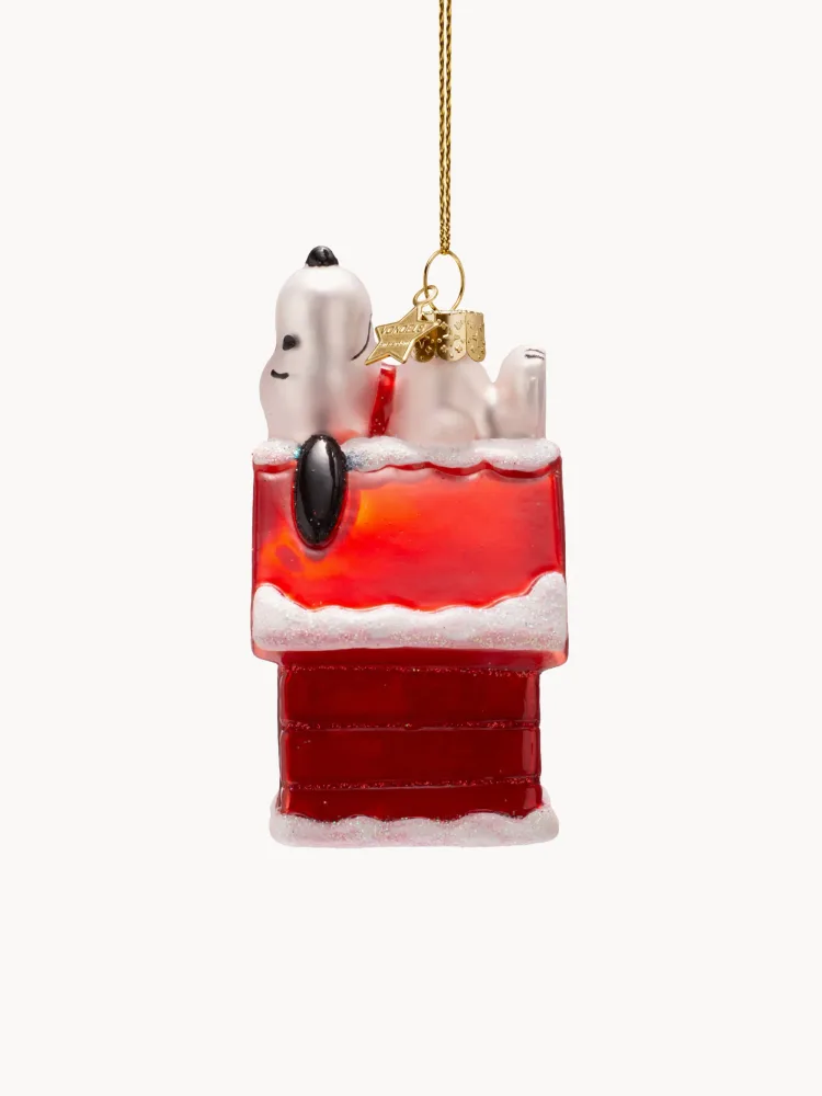 Vondels Ёлочное украшение Snoopy Peanuts, 6 х 10 х 5 см, чёрный и красный