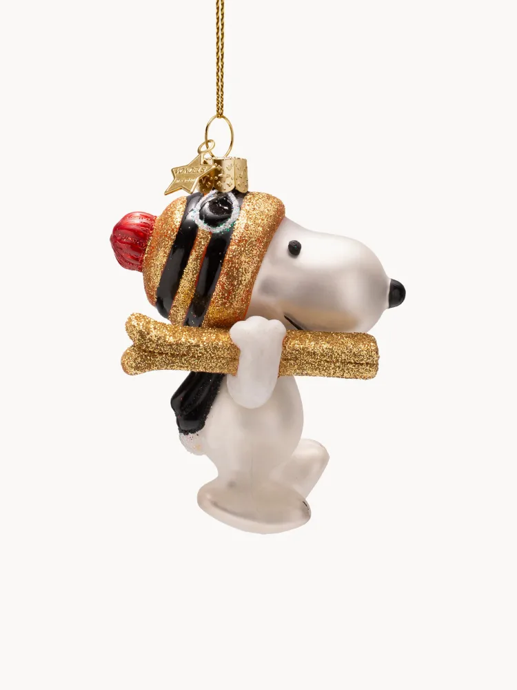 Vondels Ёлочное украшение Snoopy Peanuts, 7 х 10 х 5 см, красный, золотой и чёрный