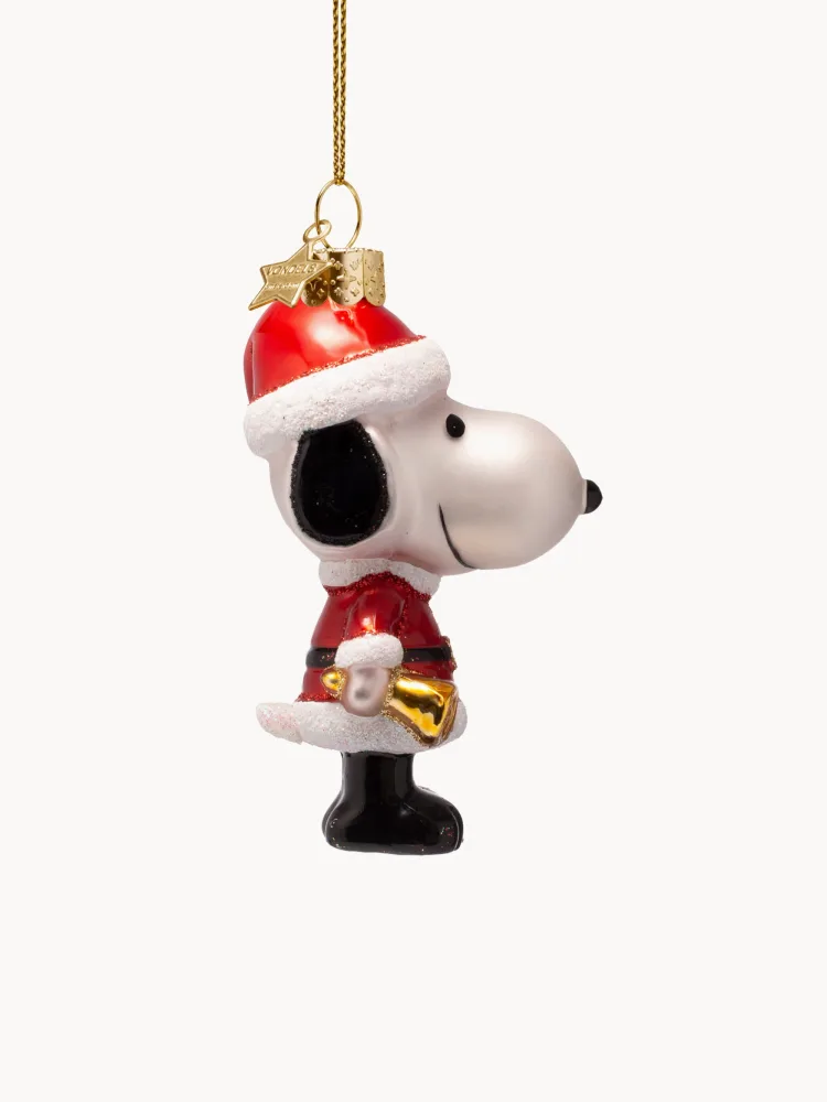 Vondels Ёлочное украшение Snoopy Peanuts, 7 х 11 х 5 см, красный, чёрный и золотой