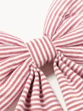 Westwing Collection Украшение новогоднее Ottavia в виде банта, 25 х 43 см, молочно-белое с красными полосками — фото 2