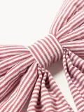 Westwing Collection Украшение новогоднее Ottavia в виде банта, 40 х 65 см, молочно-белое с красными полосками — фото 2