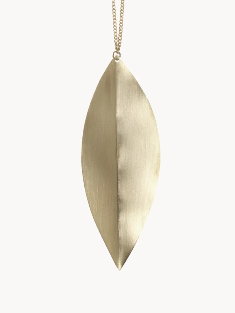 Ferm Living Набор ёлочных украшений Leaf из латуни, 4 шт