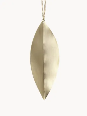 Ferm Living Набор ёлочных украшений Leaf из латуни, 4 шт