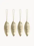Ferm Living Набор ёлочных украшений Leaf из латуни, 4 шт — фото 2