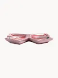 &klevering Блюдо Ribbon из доломита, розовое с красным и зелёным — фото 2