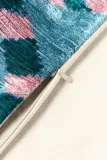 Les Ottomans Наволочка декоративная Velvety из бархата из шёлка и хлопка с круглым геометрическим узором — фото 6
