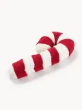 Westwing Collection Подушка декоративная Teddy Sugar, красная с белым — фото 2