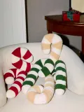 Westwing Collection Подушка декоративная Teddy Sugar, красная с белым — фото 6