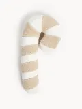 Westwing Collection Подушка декоративная Teddy Sugar, светло-бежевая с белым — фото 1