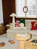 Westwing Collection Подушка декоративная Teddy Sugar, светло-бежевая с белым — фото 5