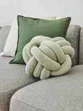 Westwing Collection Подушка декоративная Twist, шалфейная зелёная — фото 4