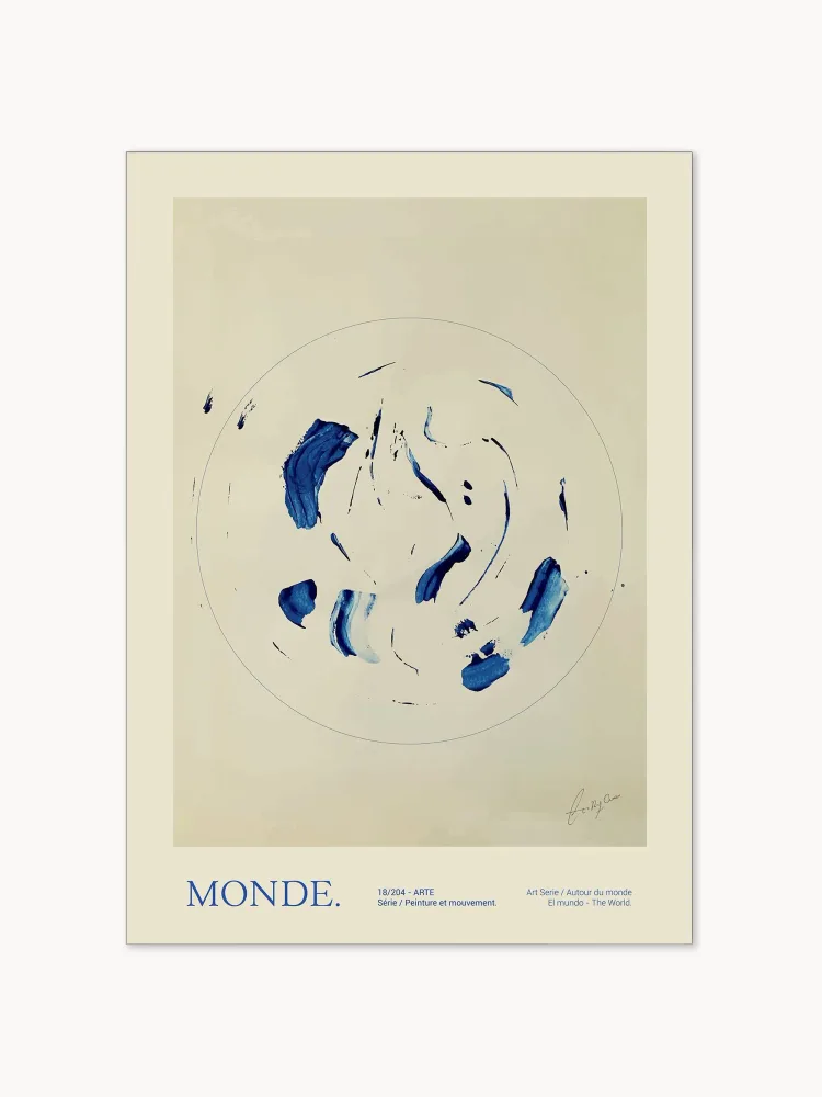 Poster and Frame Постер Le Monde
