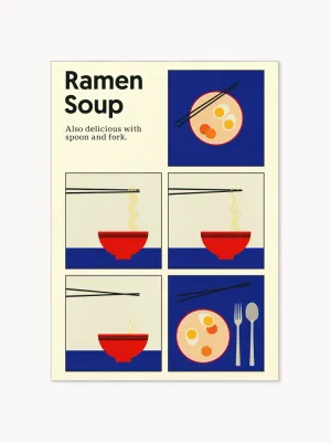 Poster and Frame Постер Ramen Soup