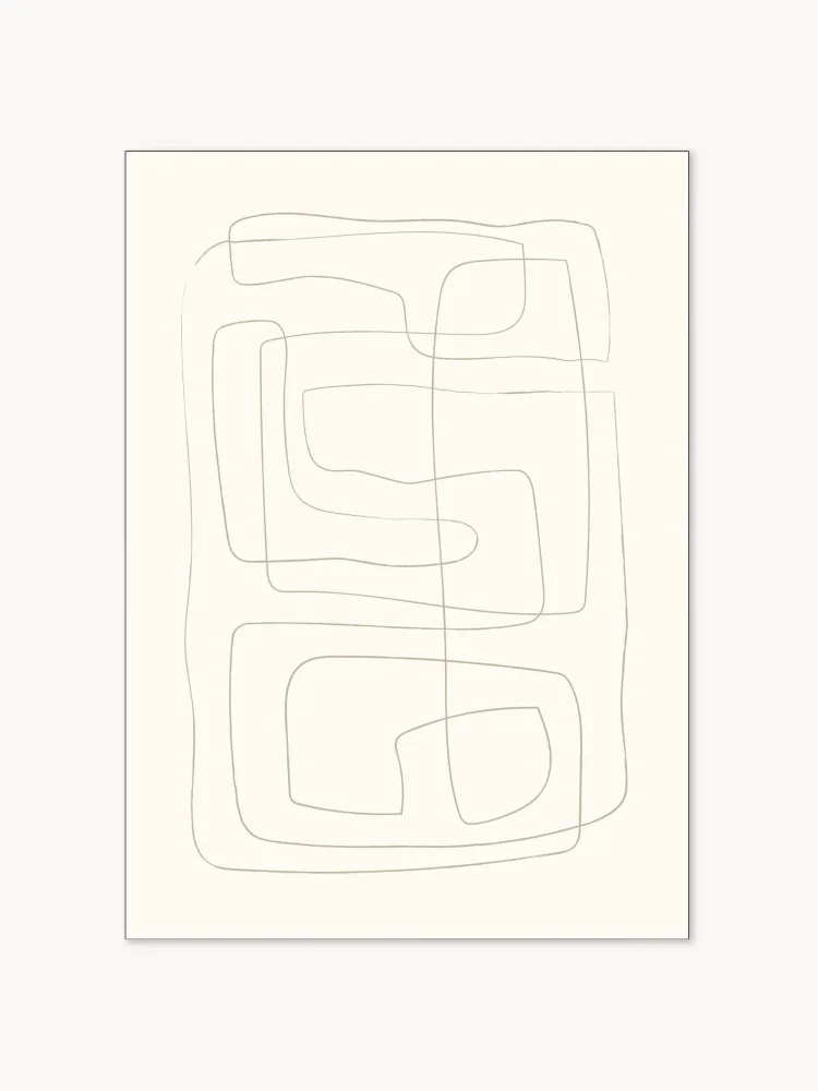 Poster and Frame Постер Lines 01