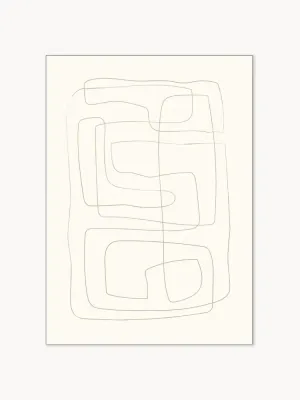 Poster and Frame Постер Lines 01