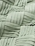 Westwing Collection Наволочка декоративная Sina на молнии из хлопкового бархата, 45х45 см, шалфейно-зелёная — фото 4