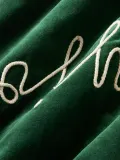 Westwing Collection Наволочка декоративная Holly Jolly из хлопкового бархата с вышивкой и кантом — фото 6