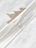 Westwing Collection Наволочка X-mas Tree из фланели, белая и бежевая — фото 5
