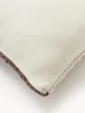 Westwing Collection Наволочка декоративная Jasper на молнии из смеси шёлка и хлопка, 45х45 см, серо-коричневая, бежевая, молочно-белая — фото 2