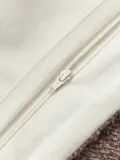 Westwing Collection Наволочка декоративная Jasper на молнии из смеси шёлка и хлопка, 45х45 см, серо-коричневая, бежевая, молочно-белая — фото 5