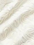 Westwing Collection Наволочка декоративная Celeste на молнии из хлопкового бархата, 60х60 см, кремово-белая — фото 6