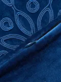 Westwing Collection Наволочка декоративная Celeste на молнии из хлопкового бархата, 60х60 см, тёмно-синяя — фото 7