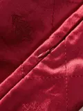 Westwing Collection Наволочка декоративная Isadora на молнии из бархата с вышивкой, 30х70 см, красная — фото 4