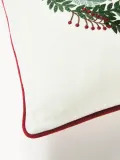 Westwing Collection Подушка декоративная Rosaline с несъёмным чехлом из хлопкового бархата, кремово-белая — фото 3
