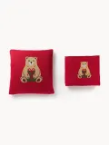 Westwing Collection Наволочка декоративная Buddy из хлопка, красная с рисунком в нескольких цветах — фото 4