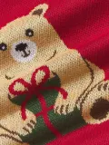 Westwing Collection Наволочка декоративная Buddy из хлопка, красная с рисунком в нескольких цветах — фото 5