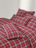 Westwing Collection Пододеяльник Linsay фланелевый в клетку, красный с зелёным — фото 7