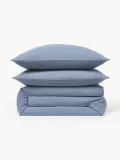 Westwing Collection Пододеяльник Airy из льна, синий — фото 5