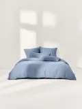 Westwing Collection Пододеяльник Airy из льна, синий — фото 7