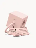 AVOLT Удлинитель Square 1 с USB-C, кабель 180 см, светло-розовый — фото 1