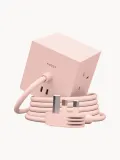 AVOLT Удлинитель Square 1 с USB-C, кабель 180 см, светло-розовый — фото 7