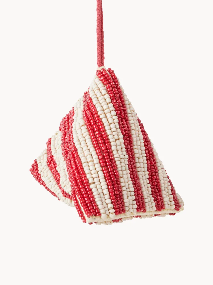 Broste Copenhagen Ёлочное украшение Sweets из стеклянных бусин, набор из 4 шт