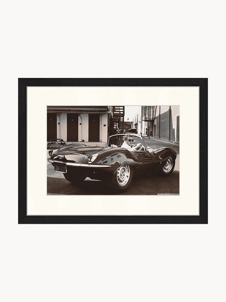 Any Image Постер Steve McQueen in His Jaguar