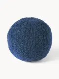 Westwing Collection Подушка декоративная круглая Teddy Dotty, тёмно-синий — фото 1